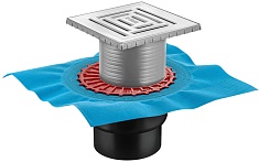 BERGES Wasserhaus Душевой трап Zentrum Uno 150 090472 хром матовый